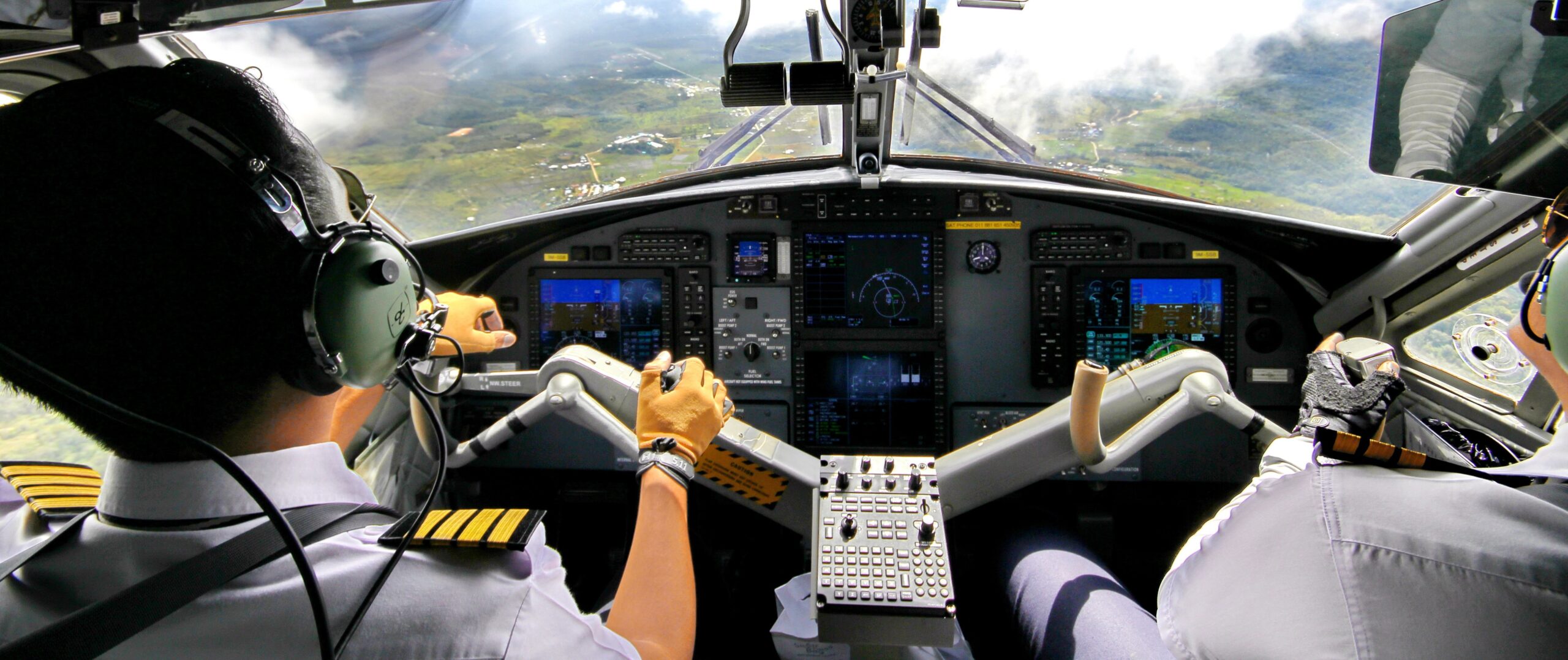 Flight planning and monitoring banner
